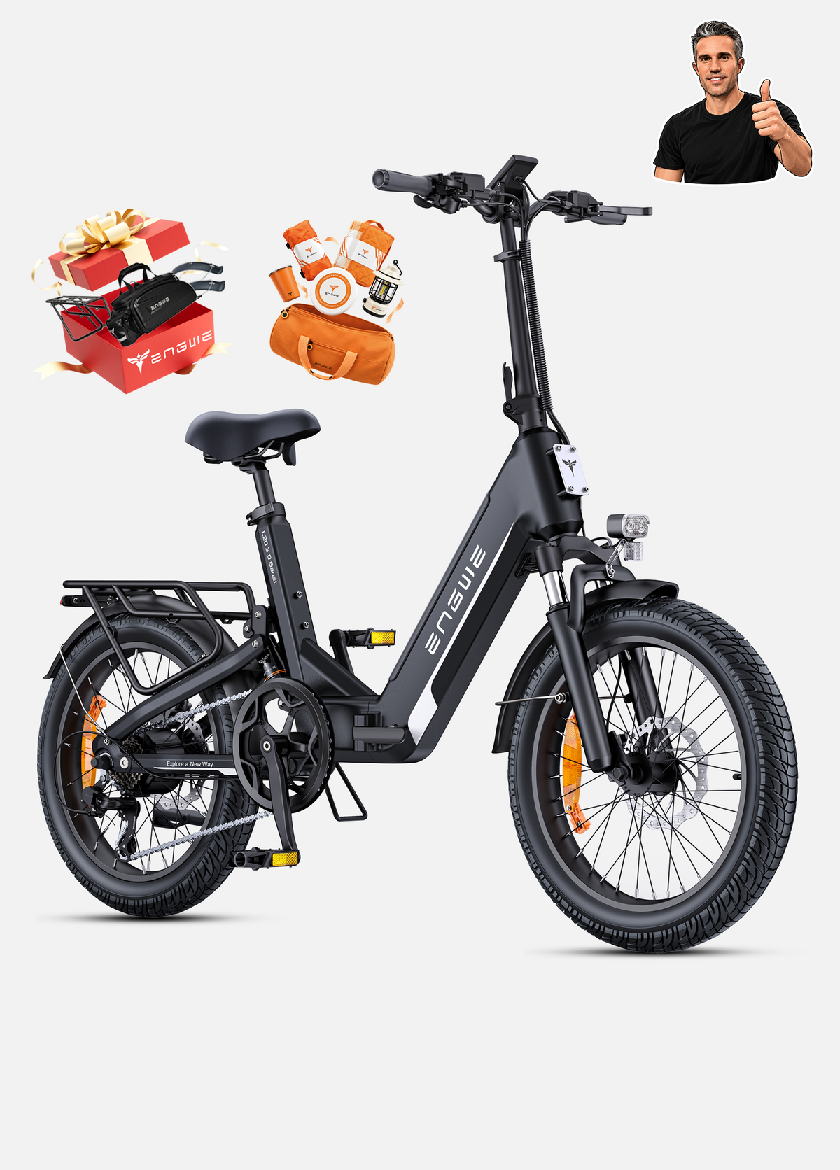 ENGWE L20 3.0 Boost, vélo électrique pliant – vue 4