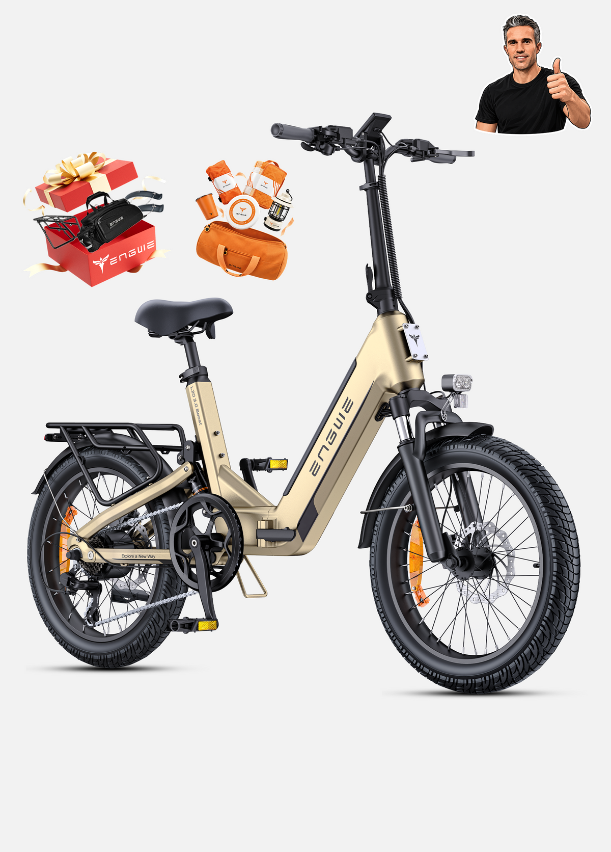 ENGWE L20 3.0 Boost, vélo électrique pliant – vue 1