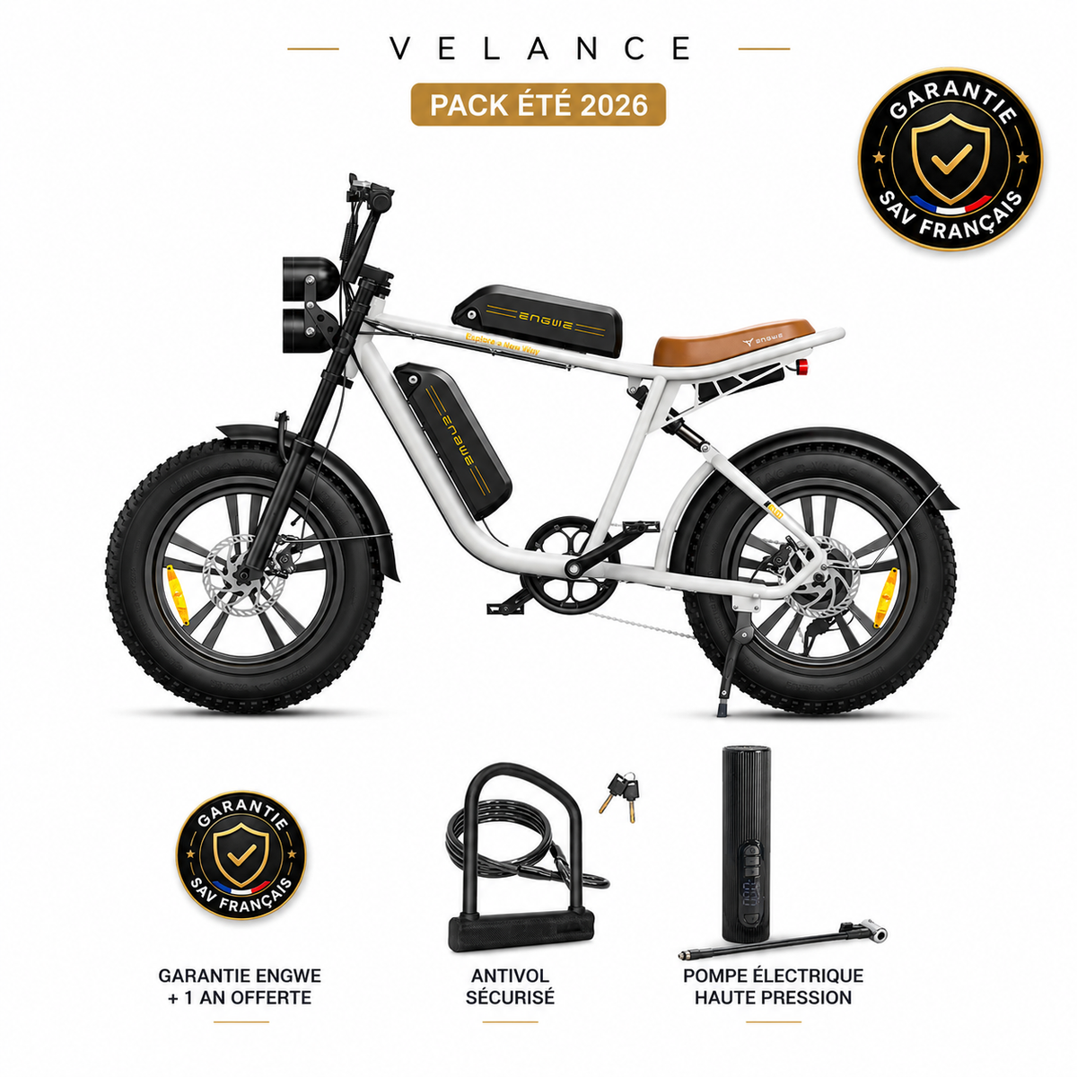 Le Pack Été 2026 — Engwe M20 Double Batterie + Accessoires